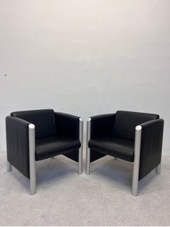Klaus Franck and Werner Sauer 830 Cubis Chairs for Wilkhahn, a Pair