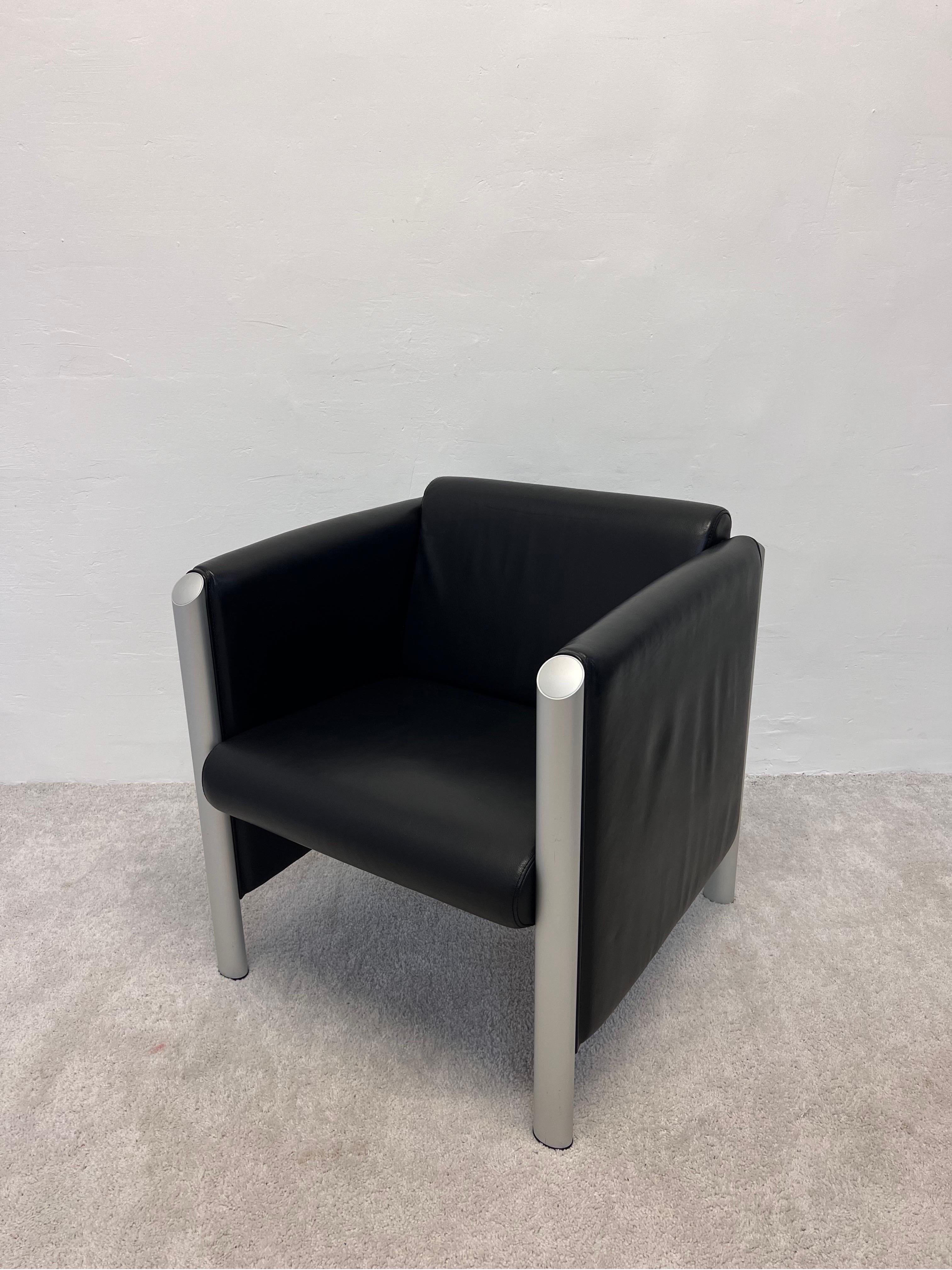 Klaus Franck and Werner Sauer 830 Cubis Chairs for Wilkhahn, a Pair For Sale 1
