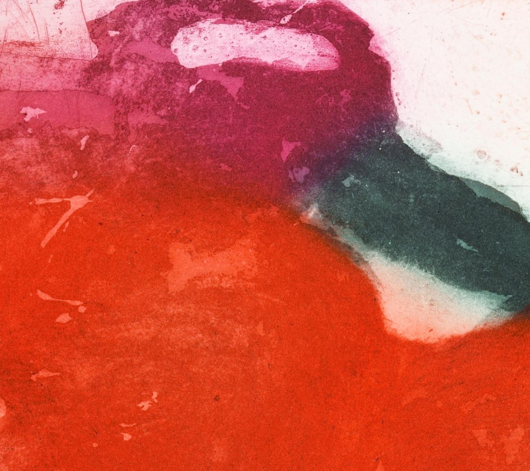 Gladioli / - The figurativeness of abstraction - - Print by Klaus Fussmann