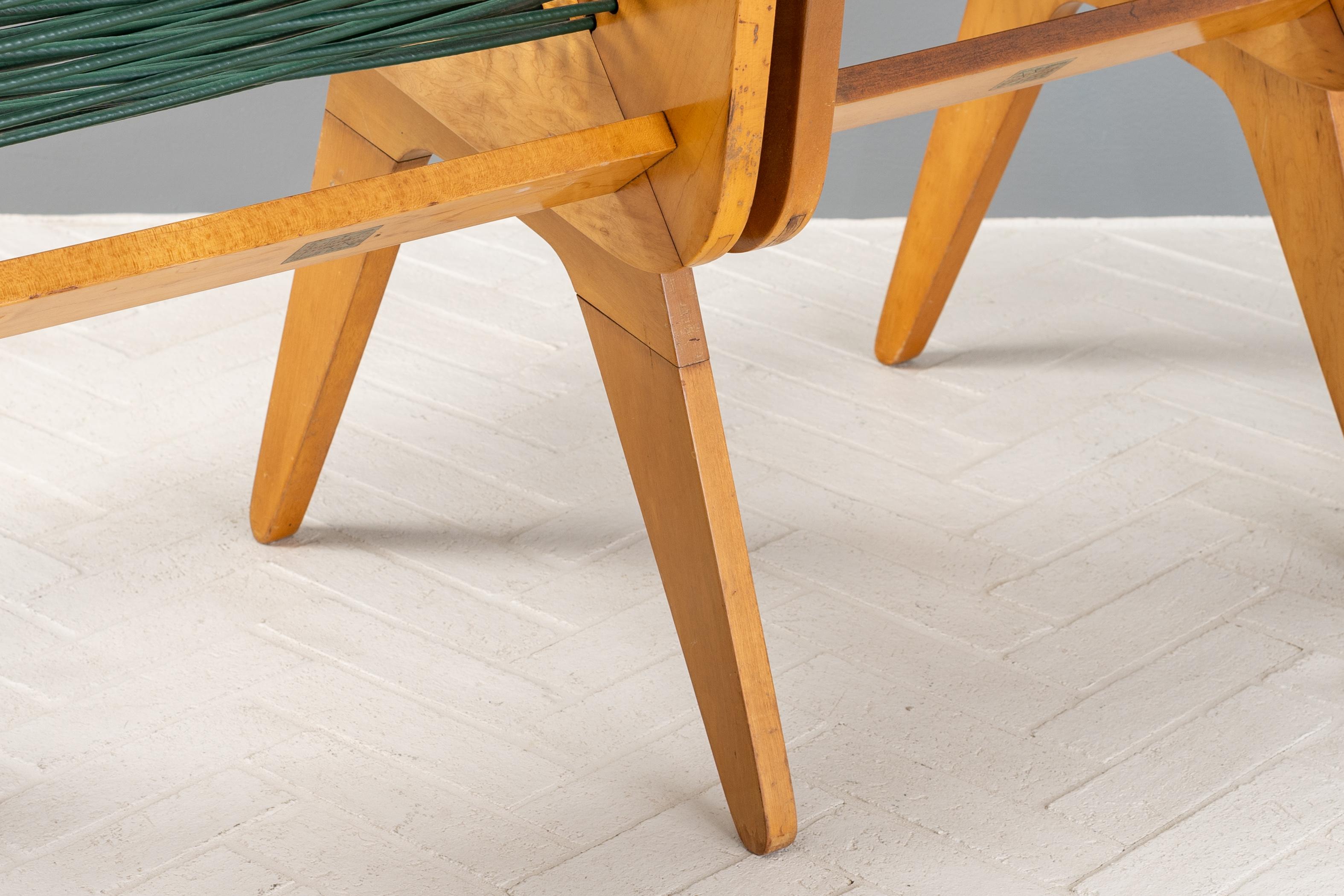Klaus Grabe 3-Seat Corded Bench For Sale 4