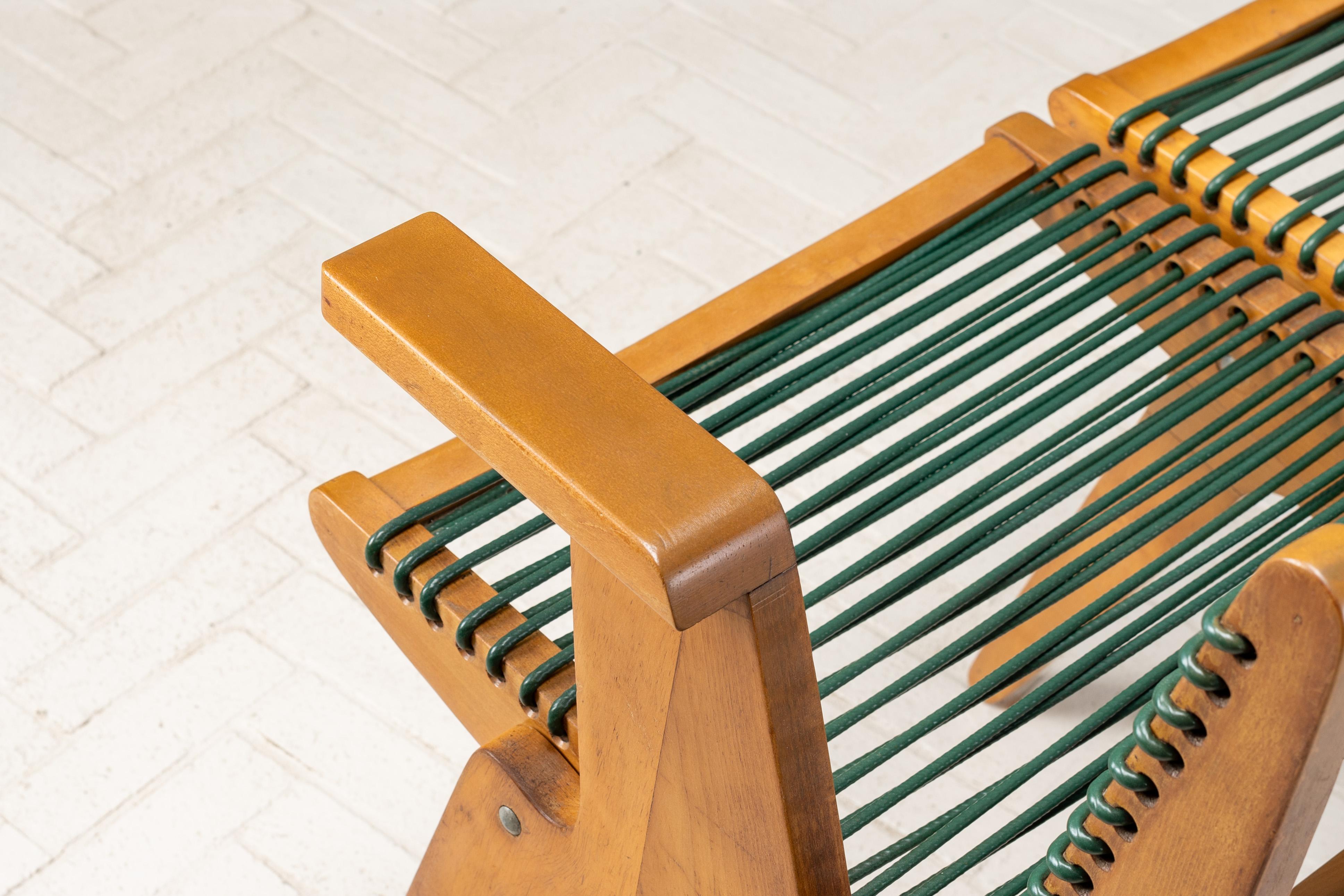 Klaus Grabe 3-Seat Corded Bench For Sale 3