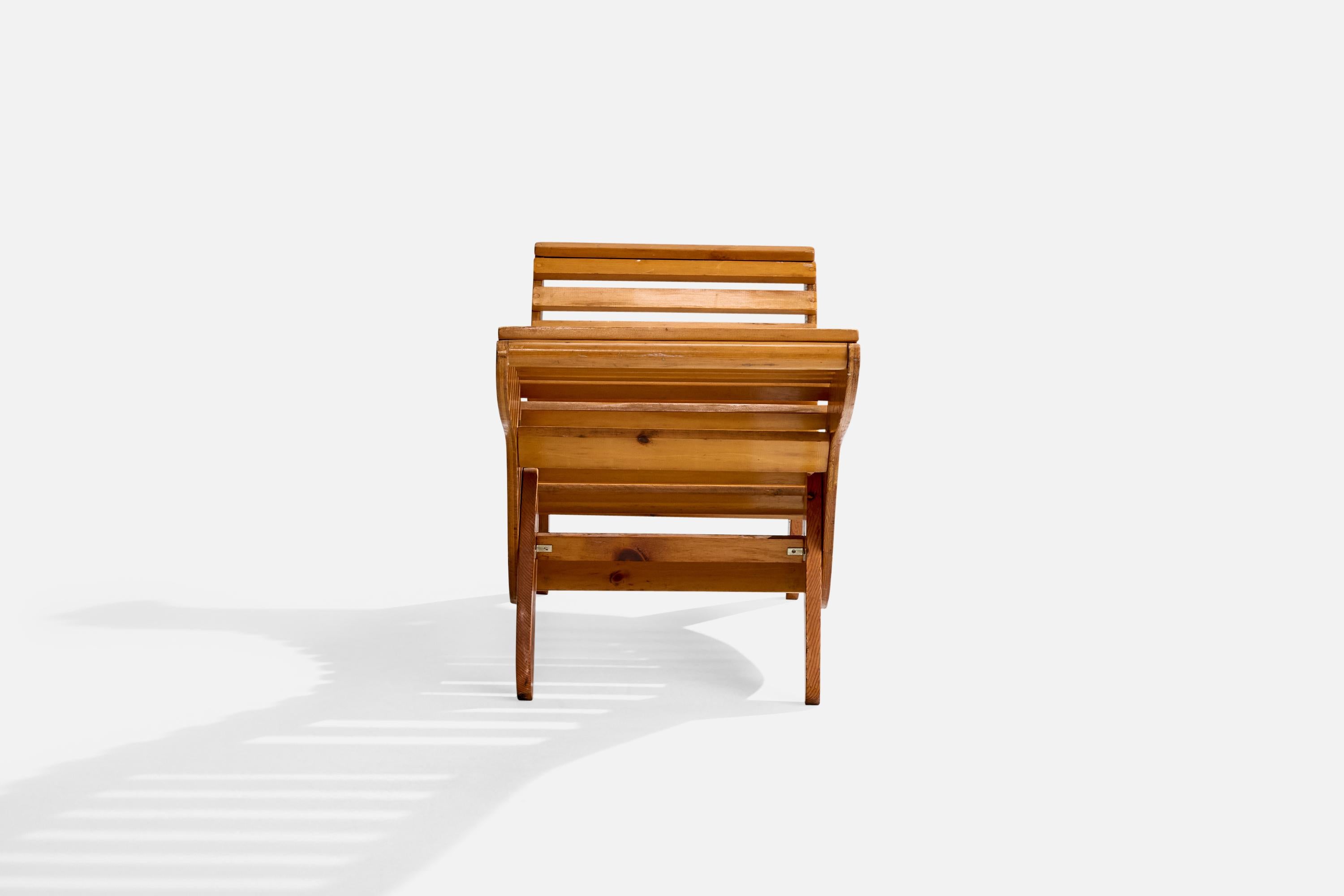 Americano Klaus Grabe, Chaise Longue, Wood, USA, anni '50 in vendita
