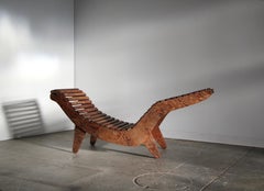 Chaise en contreplaqué à lattes 'Modèle C5' de Klaus Grabe