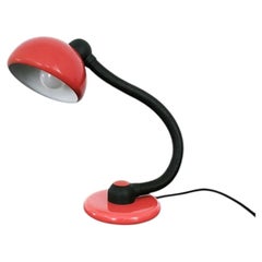 Klaus Hempel V3925/01 Lampe de bureau rouge pour Hustadt Leuchten, Allemagne 1970