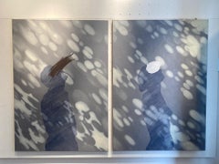 Look Up - dittico contemporaneo raffigurante un uomo e una donna che guardano il cielo