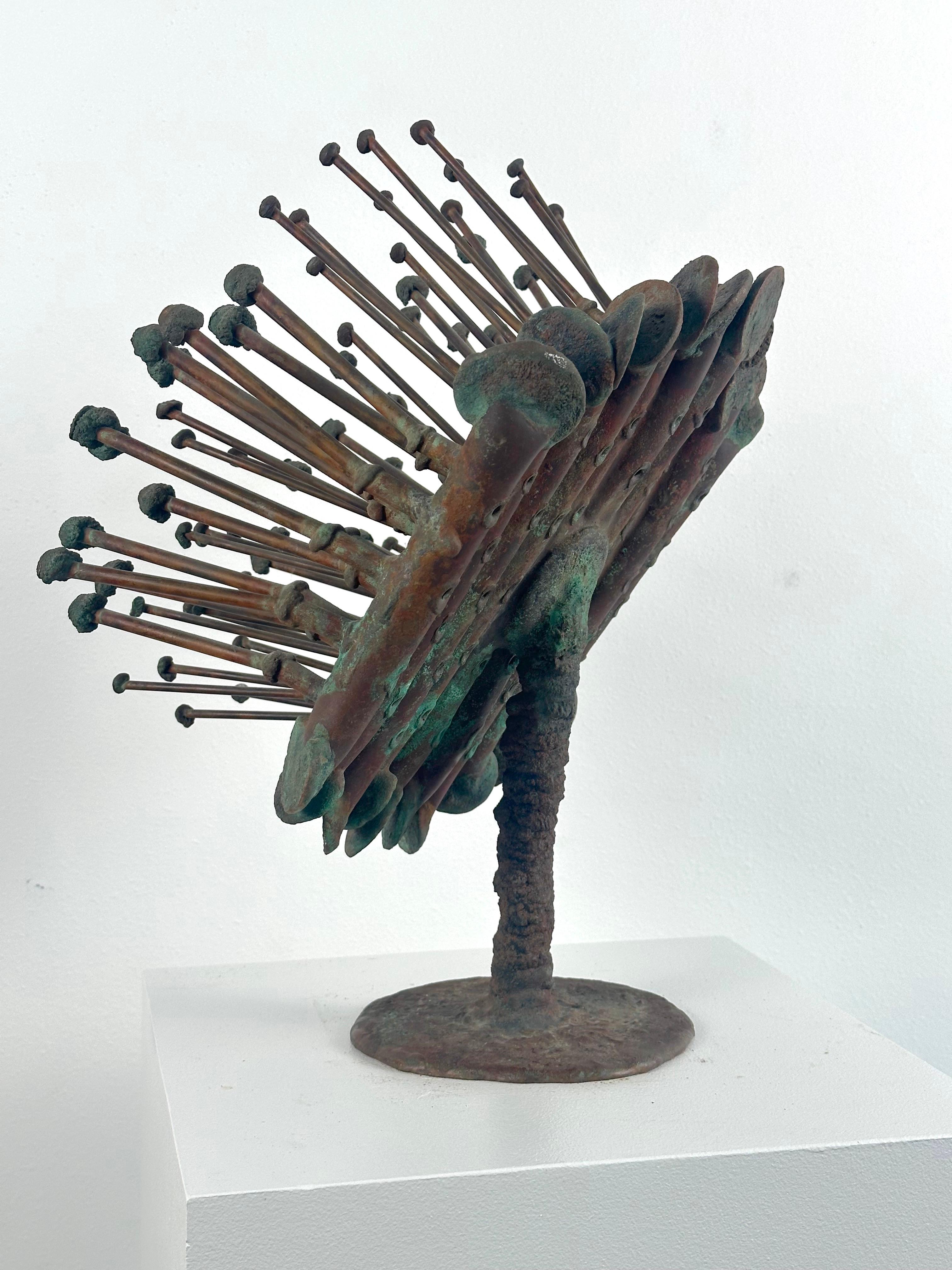 Untitled (Organic abstract bronze sculpture) - Gold Abstract Sculpture by Klaus Ihlenfeld