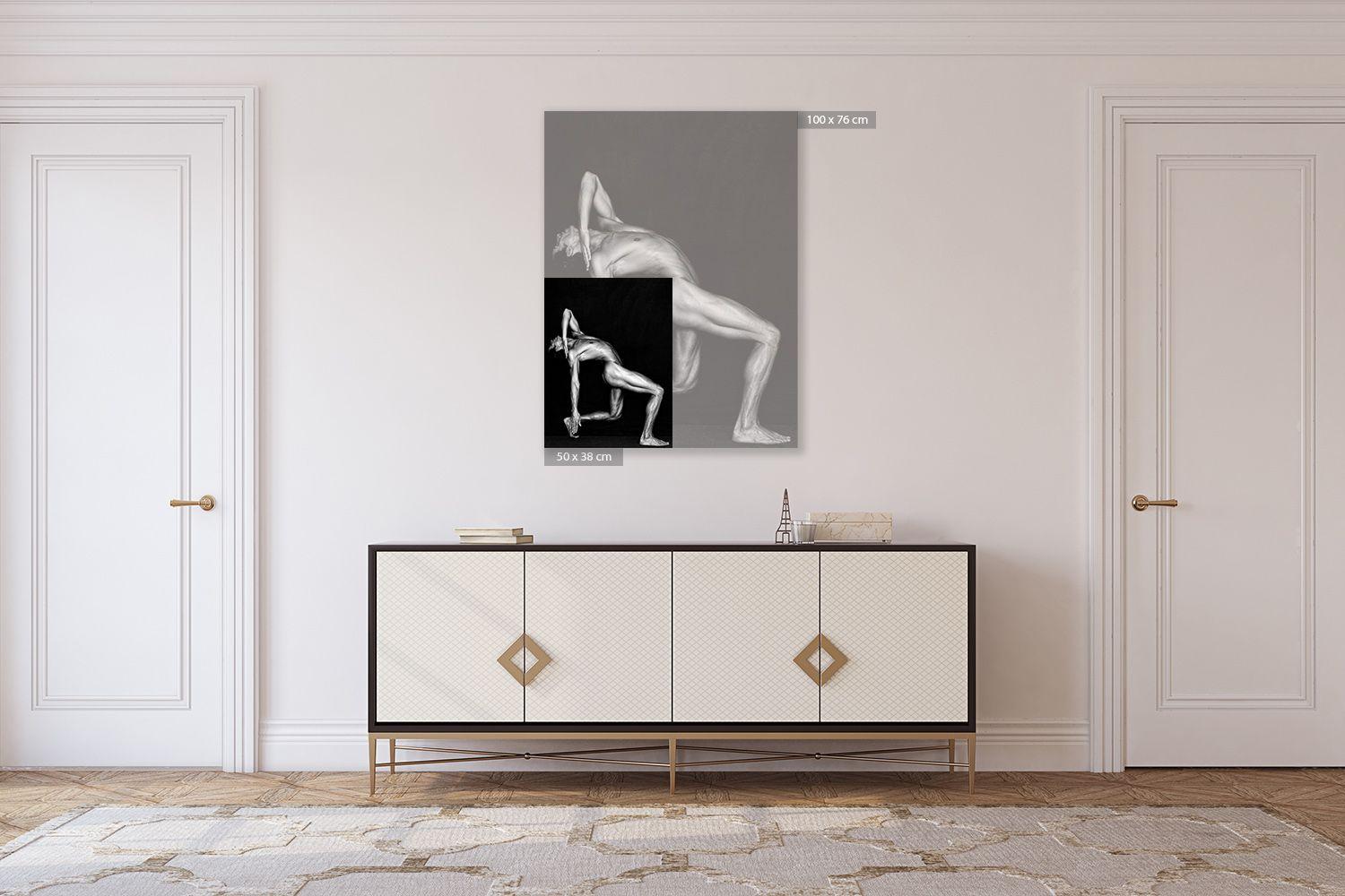 110.03.98 par Klaus Kampert  Photographie de danse, corps masculin, nu, noir et blanc en vente 1