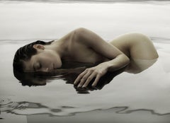 163.05.12 by Klaus Kampert - Colour nude framed photograph, woman's body, water