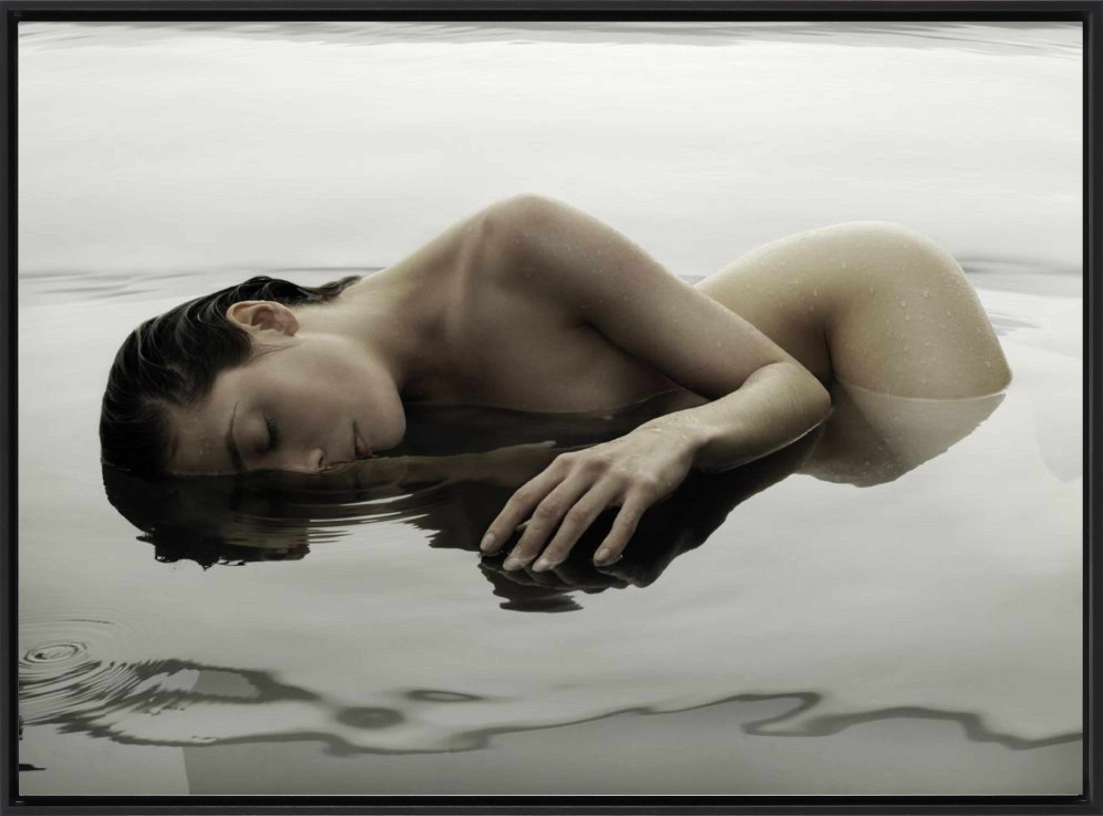 163.05.12 by Klaus Kampert - Colour nude framed photograph, woman
s body, water