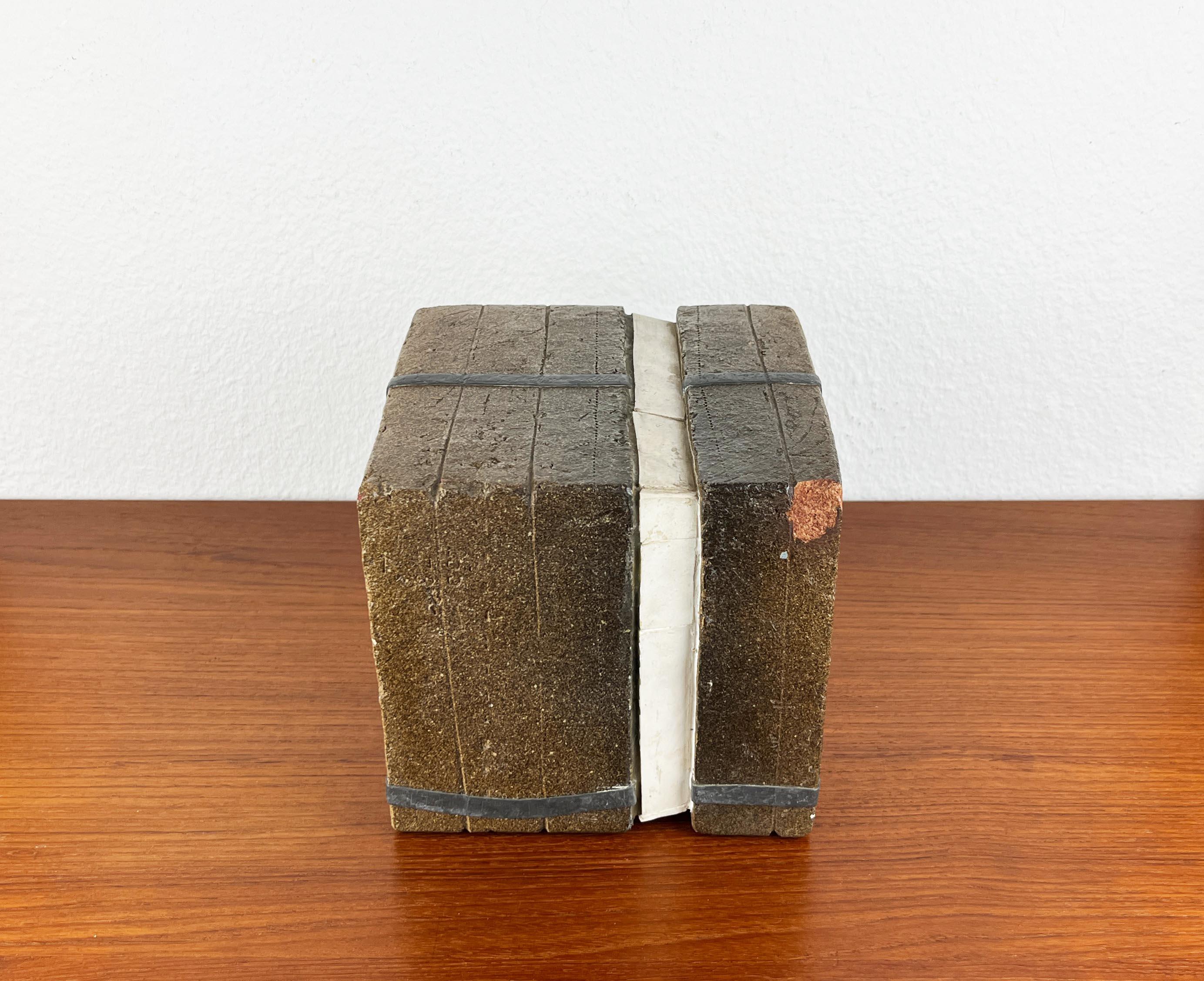 Klaus Lehmann, Brutalist German Studio Pottery Cube Art Sculpture No. 255 78 For Sale 8