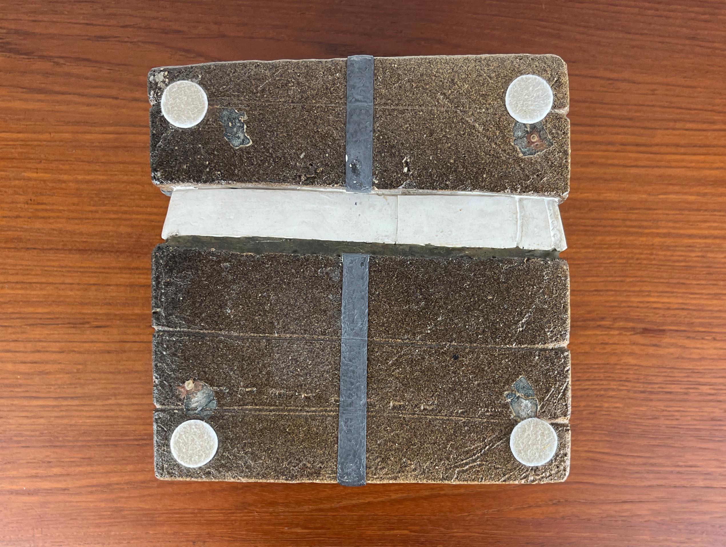 Klaus Lehmann, Brutalist German Studio Pottery Cube Art Sculpture No. 255 78 For Sale 13
