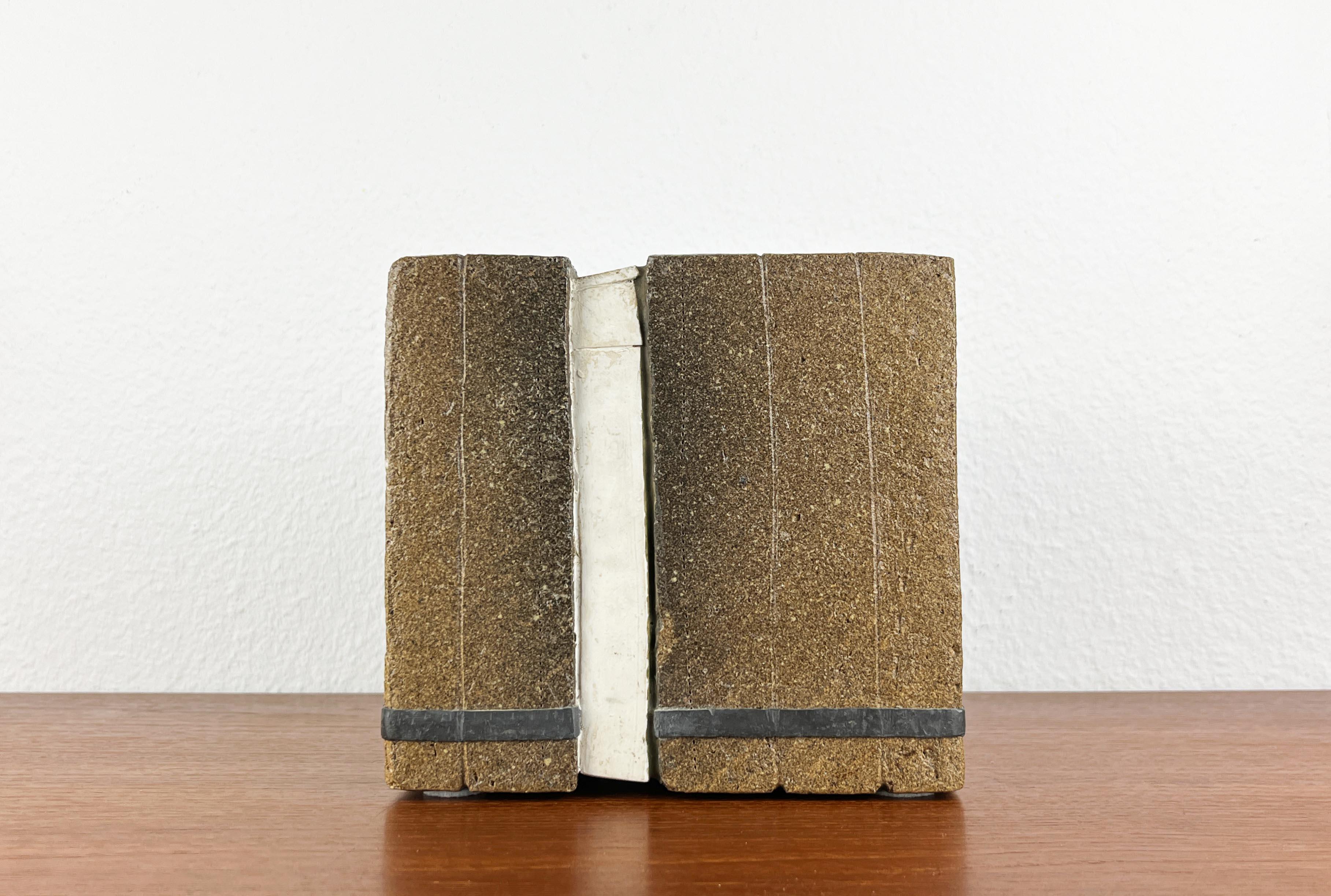 Klaus Lehmann, Postmodern Brutalist German Studio Pottery Cube Art Sculpture No. 255 78, 1978, Ceramic & Metal