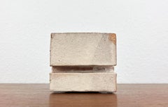 Klaus Lehmann, Brutalist German Studio Pottery Cube Art Sculpture No. No. 337 81