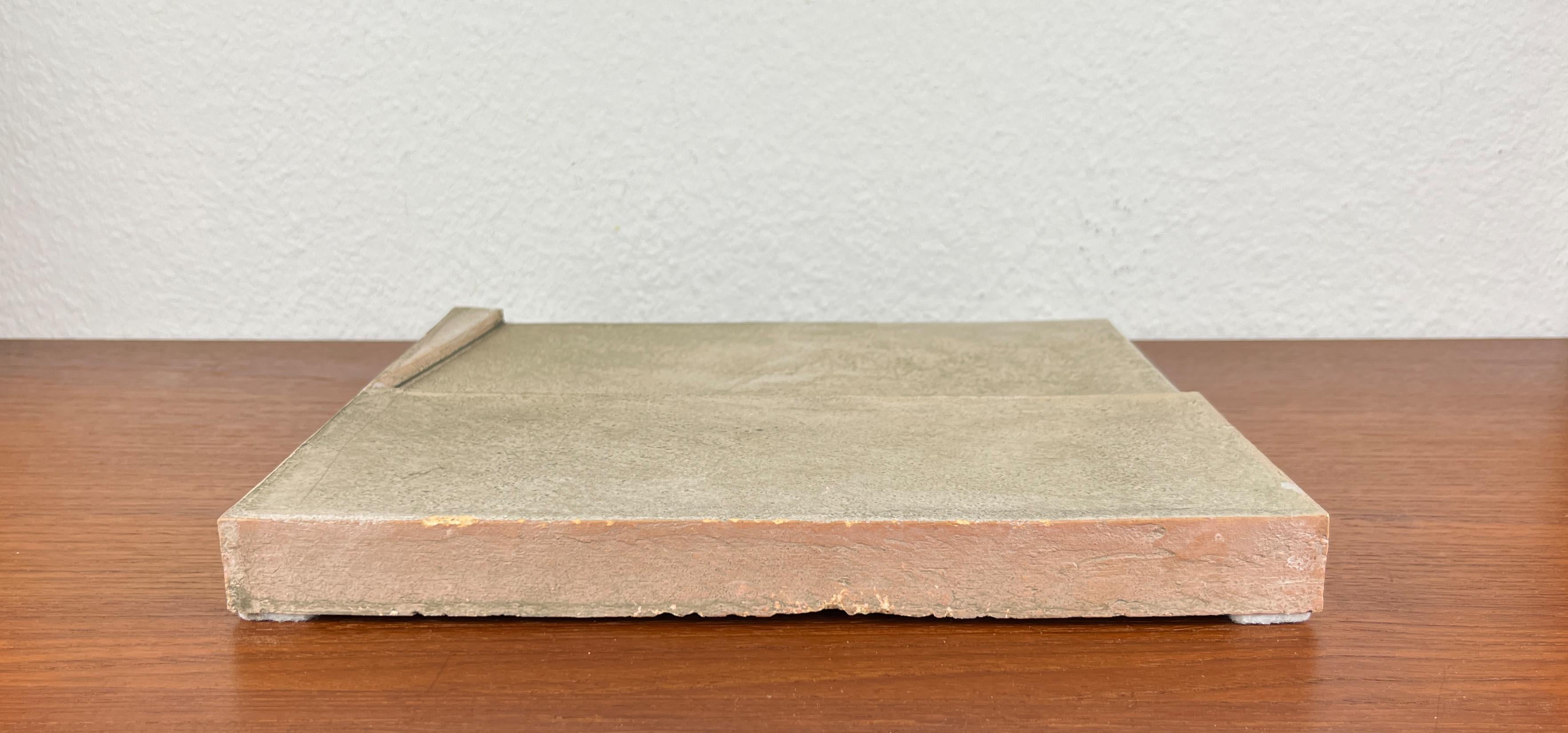 Allemand Klaus Lehmann, Postmodern Brutalist German Studio Pottery Art Wall Sculpture en vente