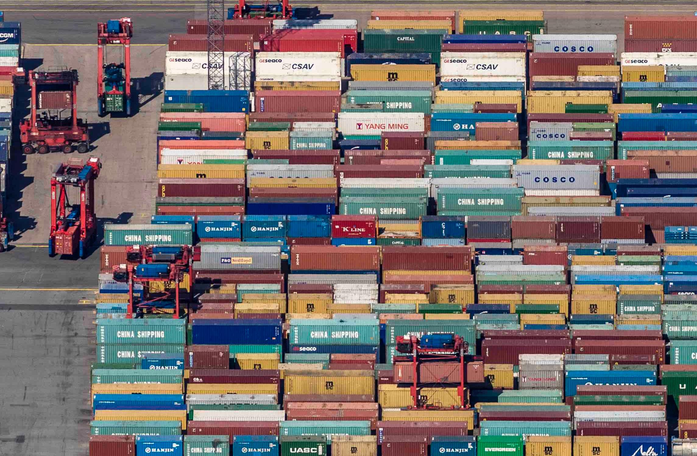 Containerland - Photograph by Klaus Leidorf