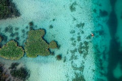 Rote Schwimmbekleidung – Luftbildfotografie