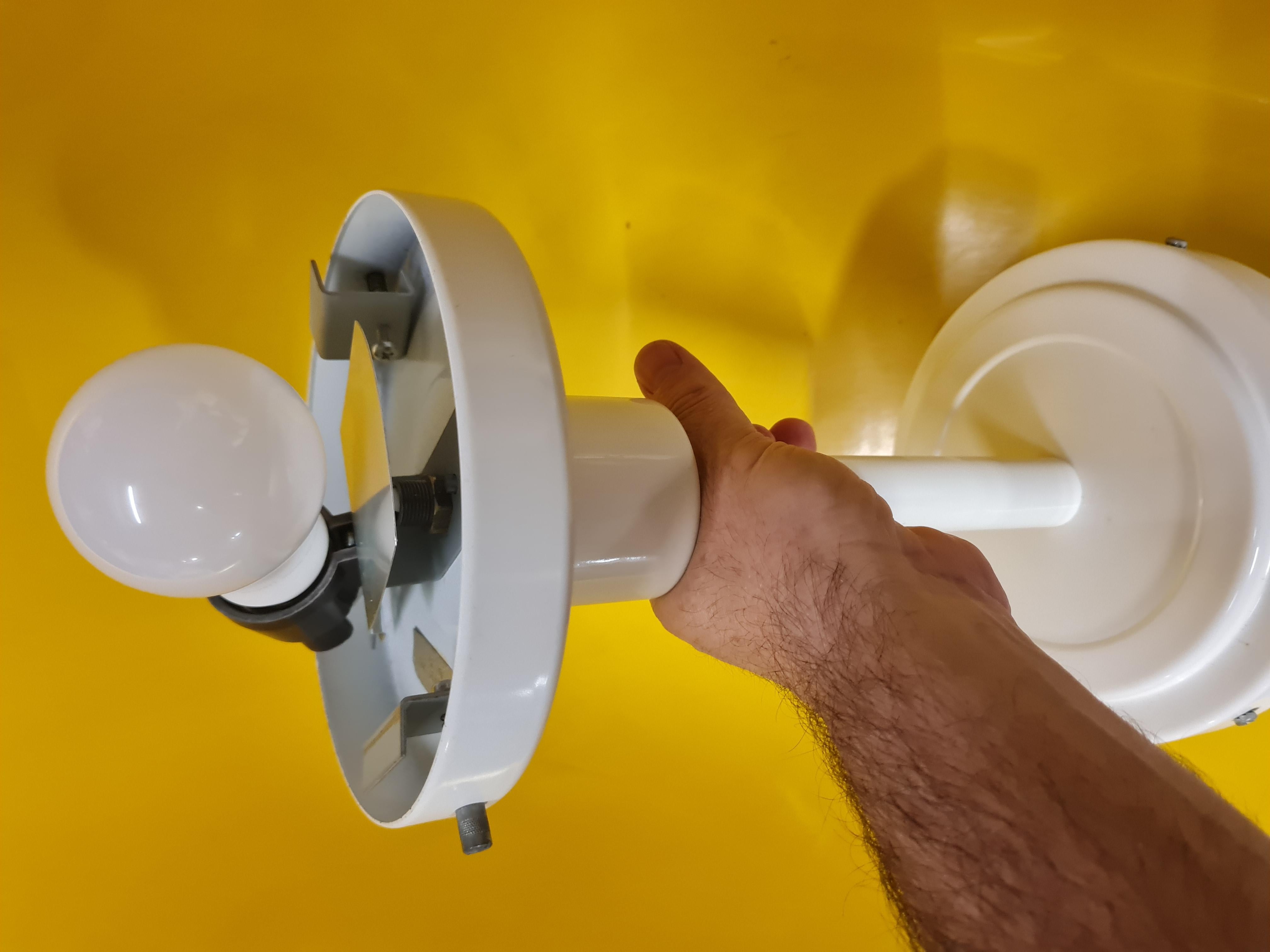 Klaus Michalik Vierer-Set Bau Ceiling Lights 5574 in Weiß, Orno 1980s im Angebot 8