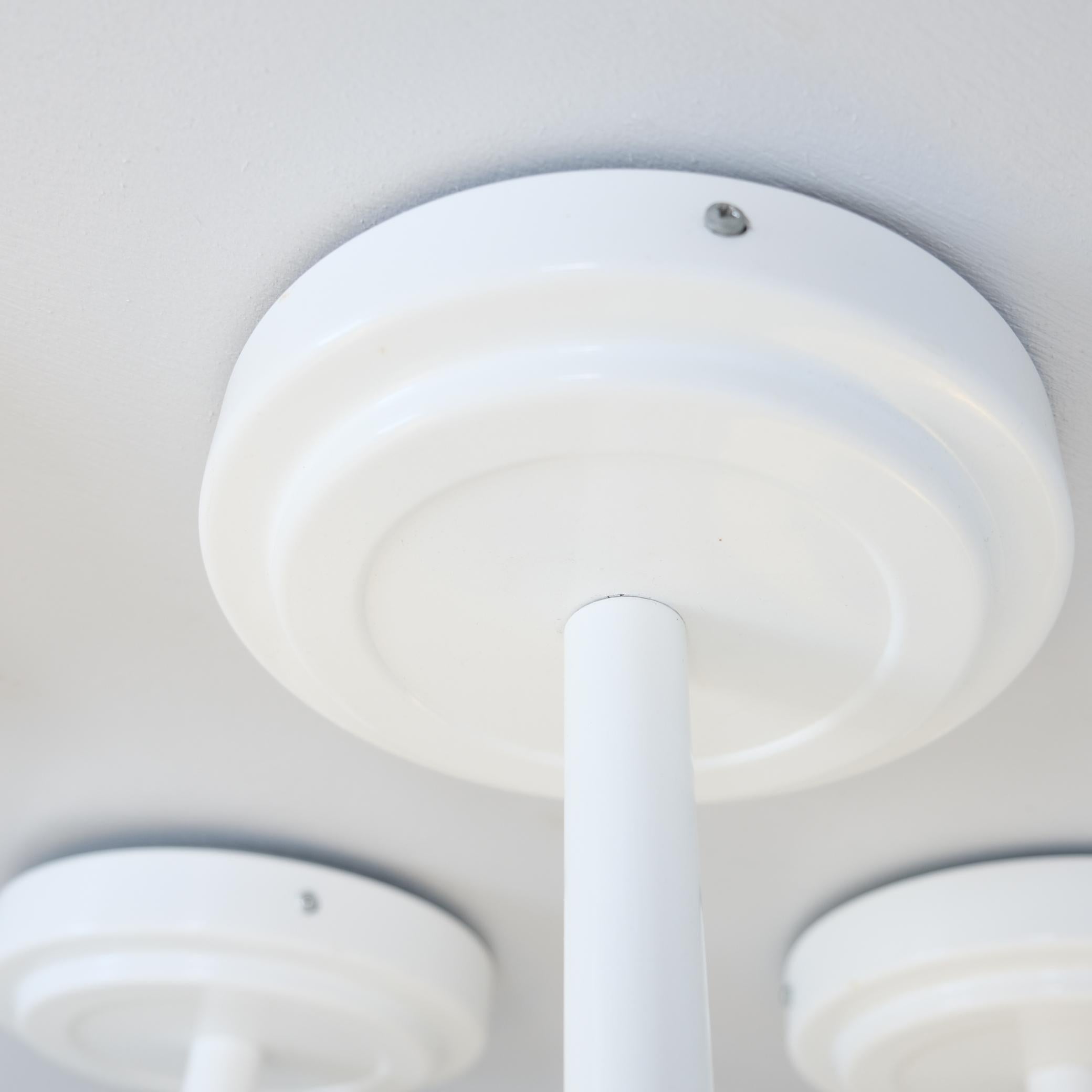 Klaus Michalik Vierer-Set Bau Ceiling Lights 5574 in Weiß, Orno 1980s (Ende des 20. Jahrhunderts) im Angebot