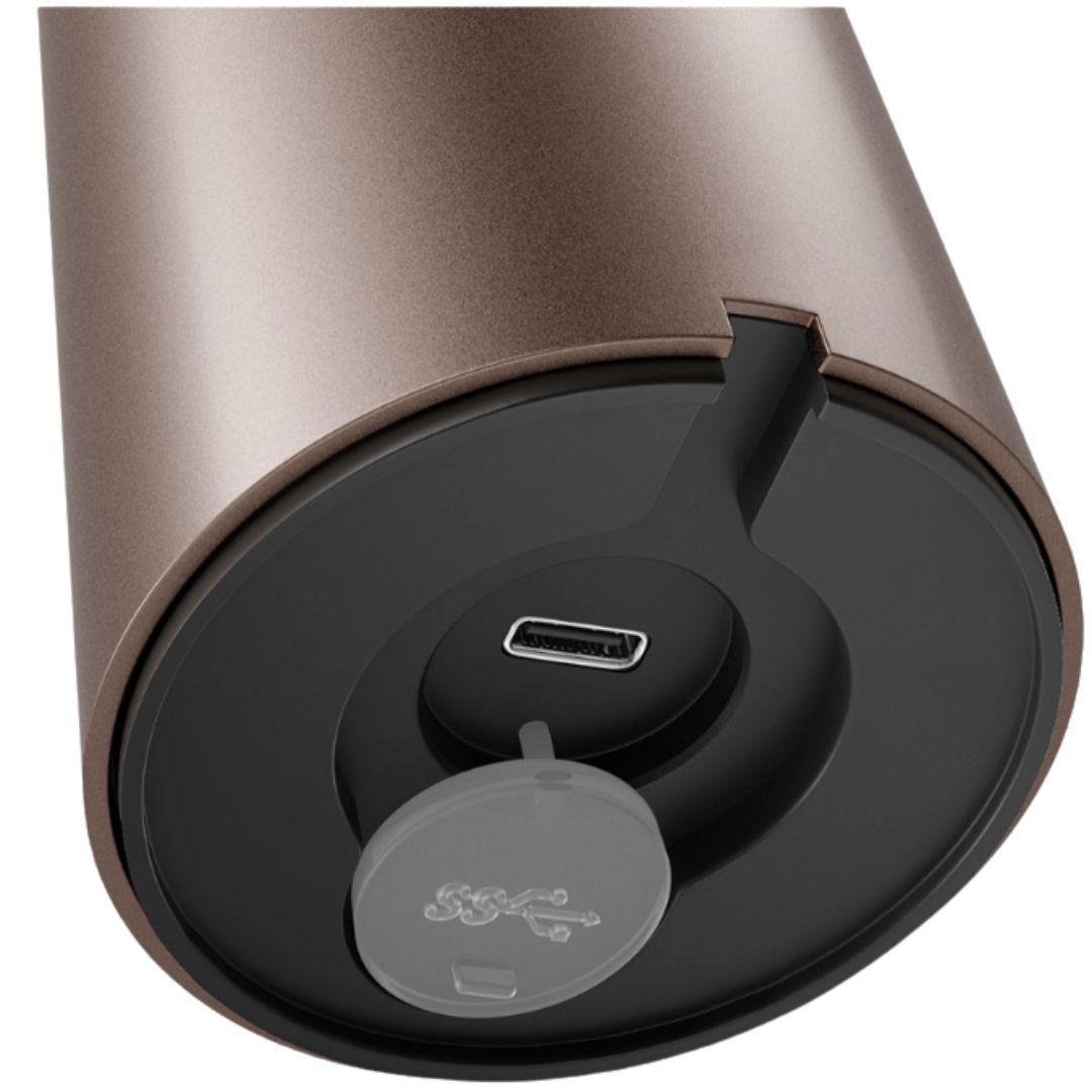 Tedesco Lampada da tavolo portatile per esterni in alluminio Klaus Nolting 'Lix' in bronzo per Ip44de in vendita