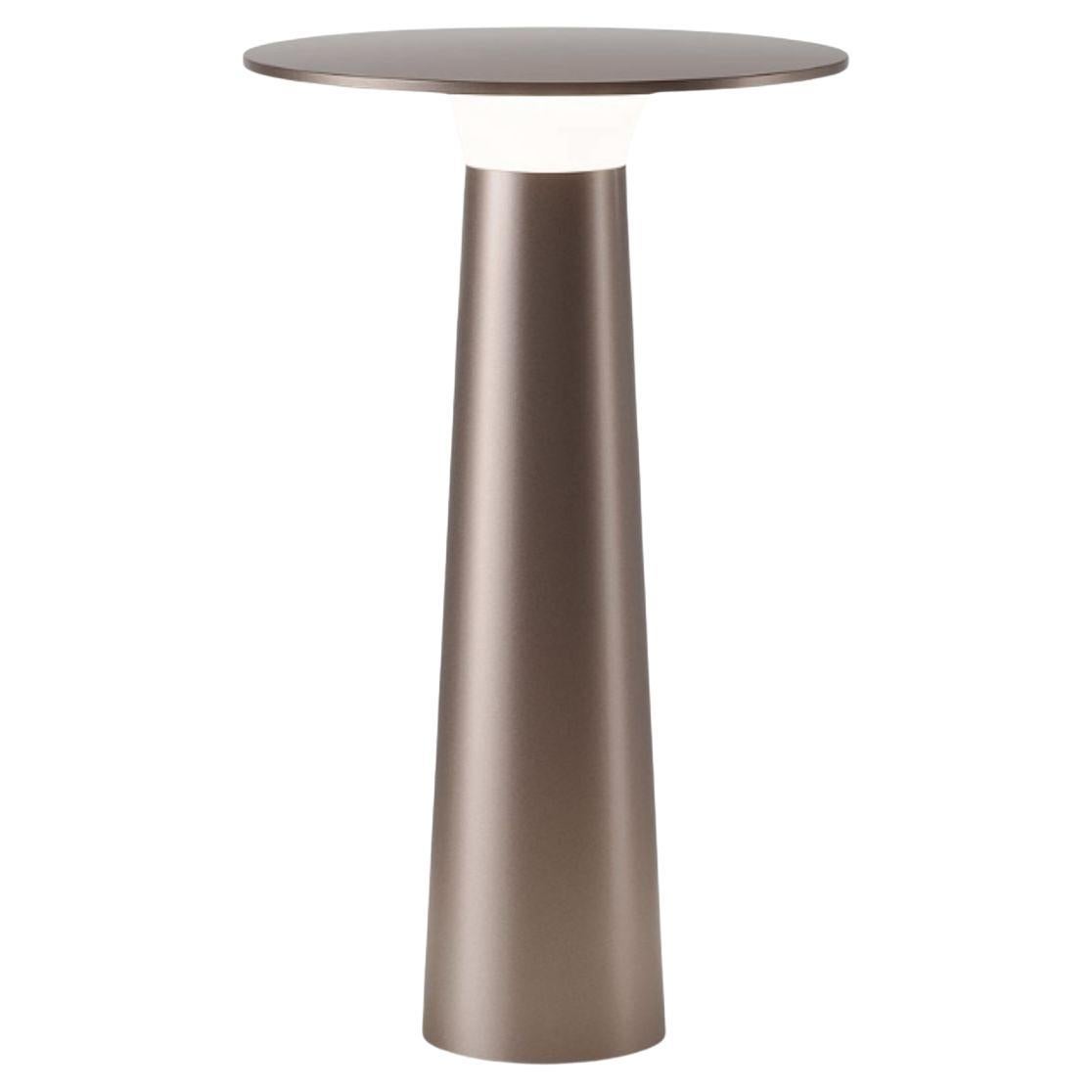 Klaus Nolting 'Lix' Portable Outdoor Aluminum Table Lamp in Bronze for Ip44de For Sale