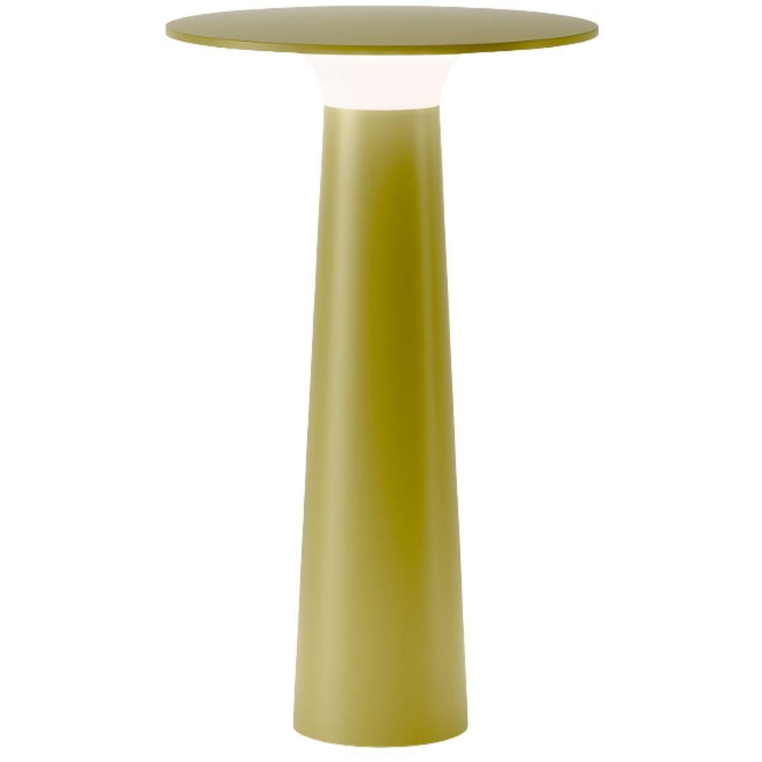 Klaus Nolting 'Lix' Portable Outdoor Aluminum Table Lamp in Gold for IP44de For Sale 5