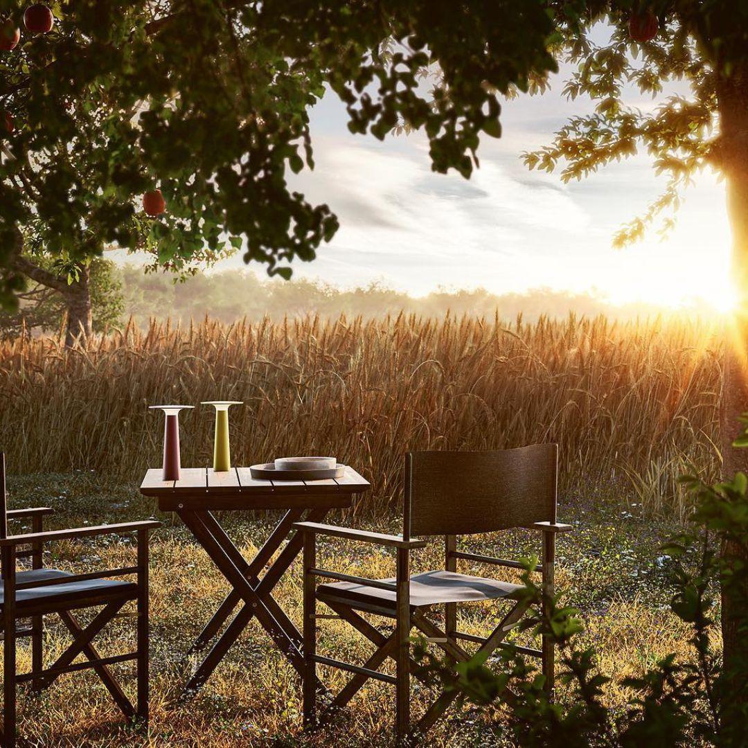 Klaus Nolting 'Lix' portable outdoor aluminum table lamp in ruby for IP44de

Founded in 1933 in East Westphalia, Germany, IP44.DE has quickly become one of the most innovative outdoor lighting companies in Europe, producing innovative pieces