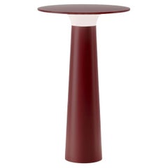Klaus Nolting 'Lix' Portable Outdoor Aluminum Table Lamp in Ruby for Ip44de