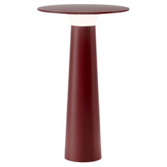 Klaus Nolting 'Lix' Portable Outdoor Aluminum Table Lamp in Ruby for Ip44de
