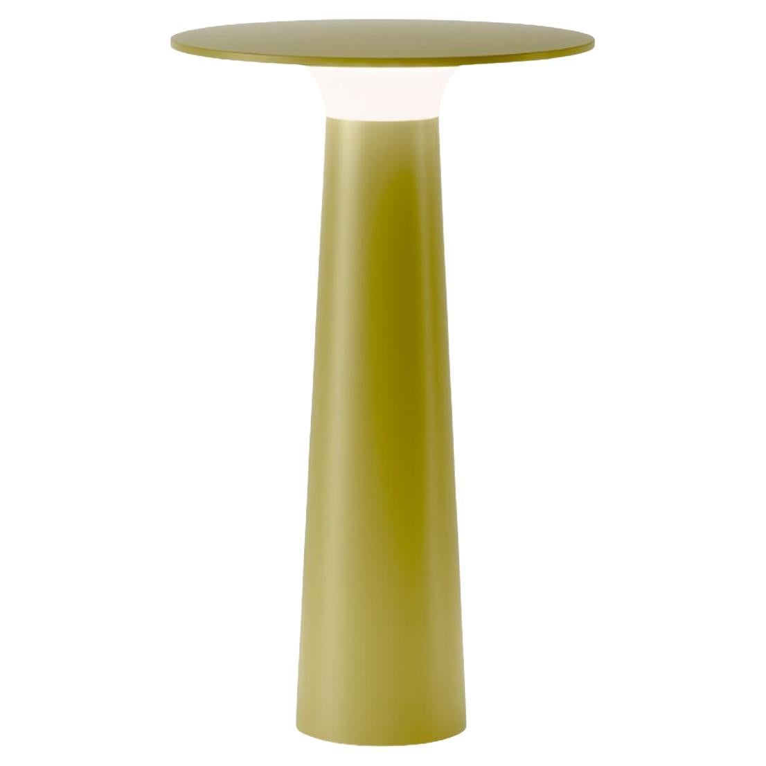 Klaus Nolting 'Lix' Portable Outdoor Aluminum Table Lamp in Yellow for IP44de For Sale