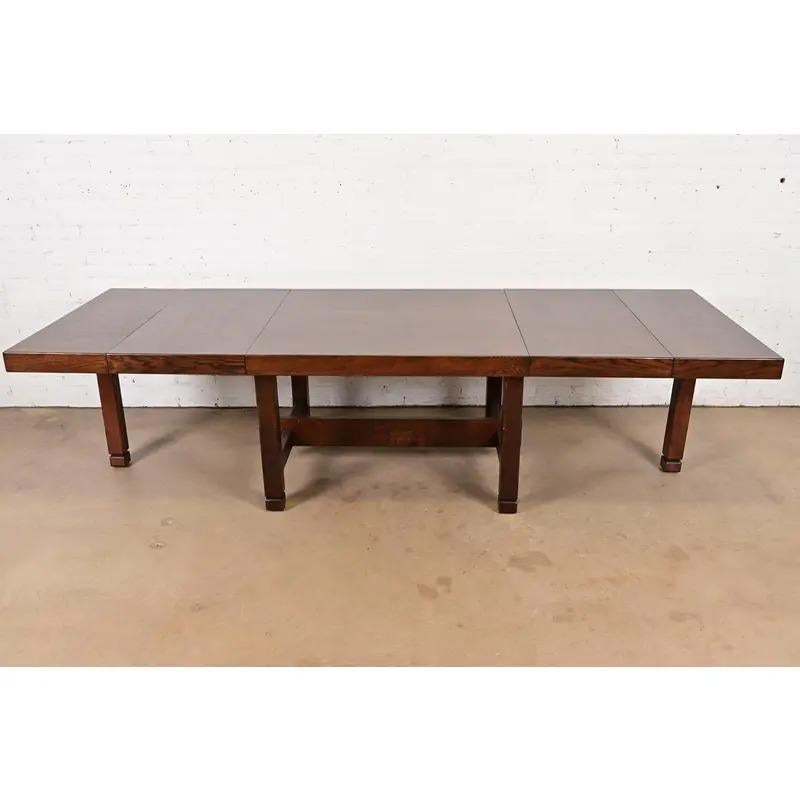 Mid-Century moderno Tavolo da pranzo allungabile brutalista di metà secolo di Klaus Rausch, appena rifinito in vendita