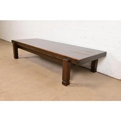 Mesa de centro geométrica brutalista de mediados de siglo de Klaus Rausch, años 60