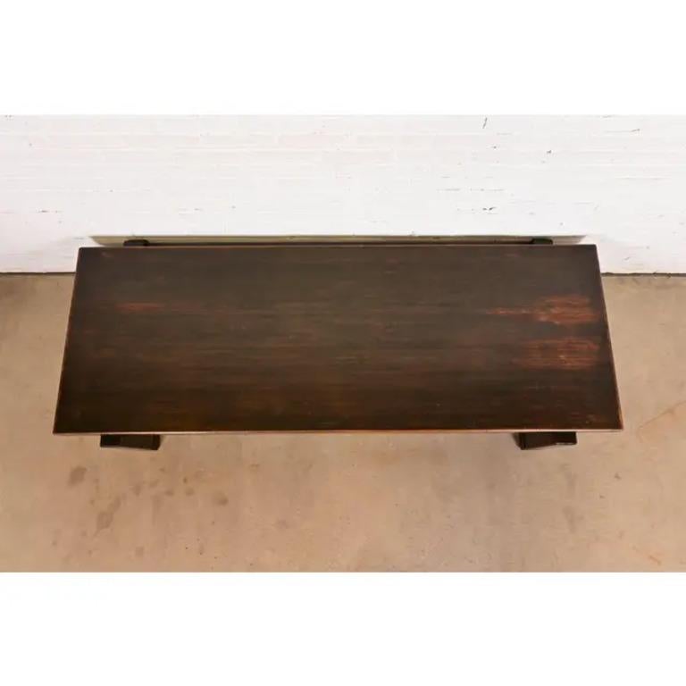Mesa de centro geométrica brutalista de mediados de siglo de Klaus Rausch, años 60 en venta 1