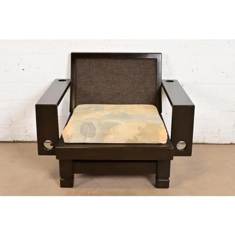 Chaise longue et ottoman géométriques brutalistes du milieu du siècle de Klaus Rausch, années 1960 en vente 3