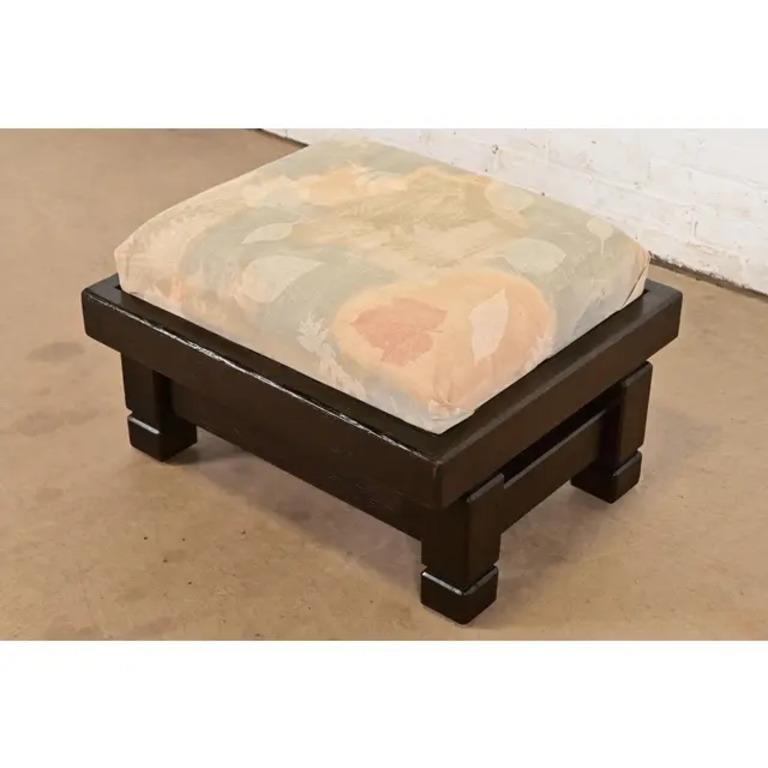 Milieu du XXe siècle Chaise longue et ottoman géométriques brutalistes du milieu du siècle de Klaus Rausch, années 1960 en vente