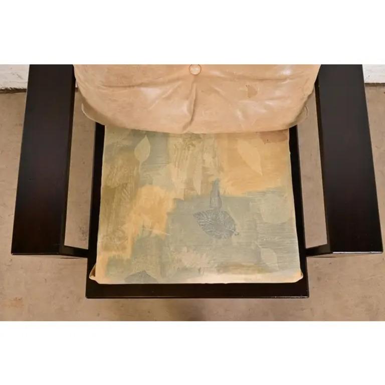 Chaise longue et ottoman géométriques brutalistes du milieu du siècle de Klaus Rausch, années 1960 en vente 2