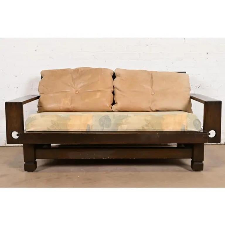 A rare Mid-Century Modern Brutalist geometric loveseat or settee

By Klaus Rausch for Rausch Collection, 