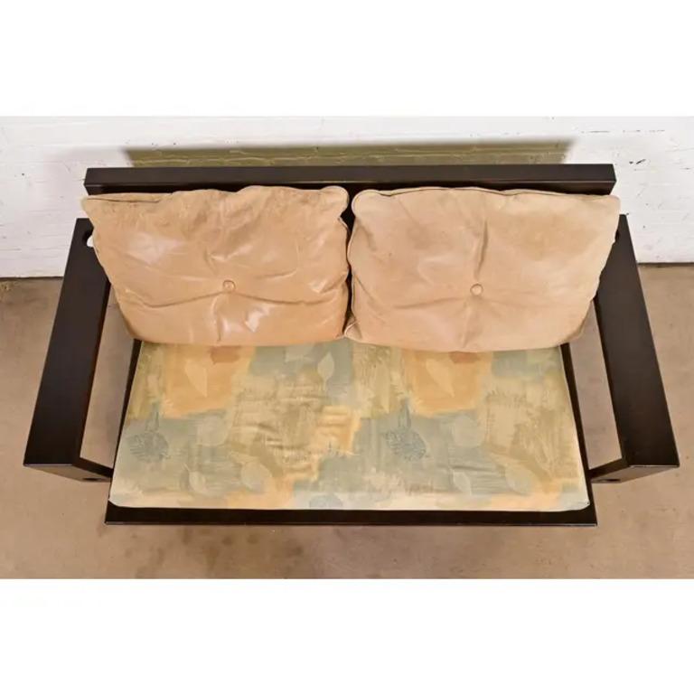 Mid-20th Century Klaus Rausch Mid-Century Brutalist Geometric Loveseat, 1960s For Sale