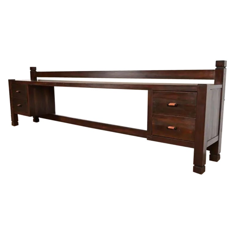 Mesa Consola Monumental Geométrica Brutalista de Mitad de Siglo Klaus Rausch, Años 60 en venta