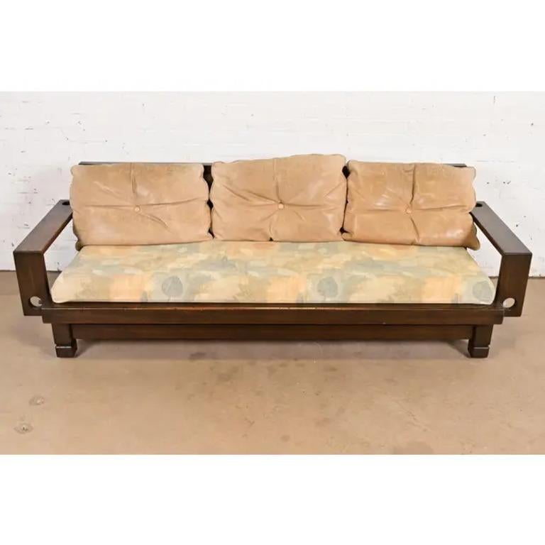 Mid-Century Modern Canapé géométrique brutaliste du milieu du siècle de Klaus Rausch, années 1960 en vente