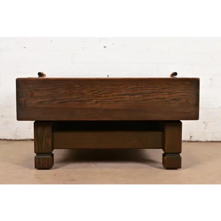 Mesa de centro de almacenamiento geométrica Brutalista de mediados de siglo de Klaus Rausch, años 60 en venta 3