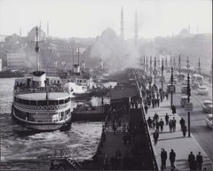 Istanbul 1960 – Galata Bridge – Original Vintage – Black & White