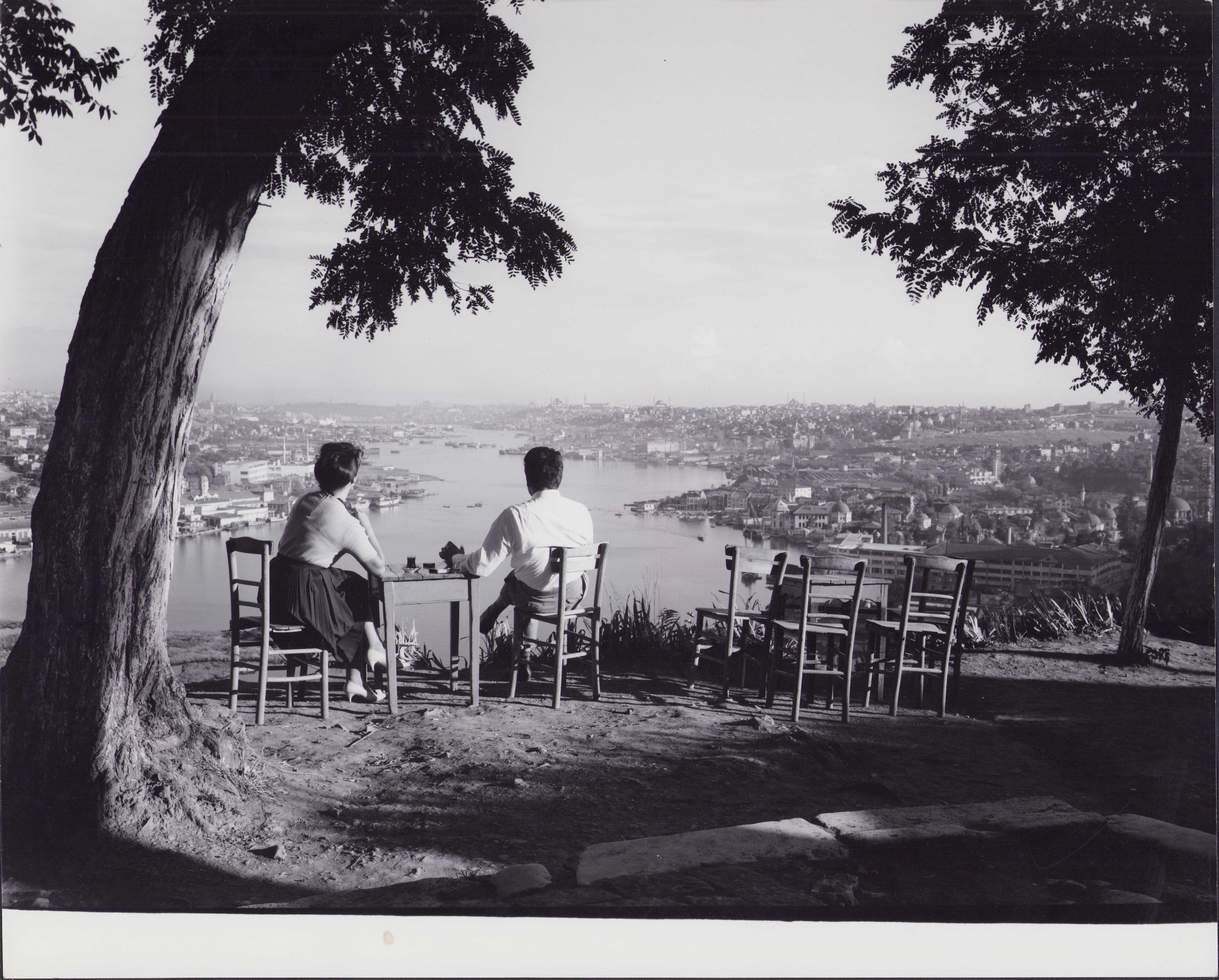 Istanbul 1960 - Blick auf das Goldene Horn - Original Vintage By - Schwarz-Weiß