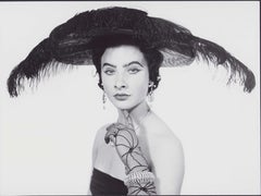 Ladies' Hat Fashion, 1954 – Original Vintage – Black & White