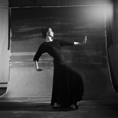 Una ballerina congelata durante l'esibizione