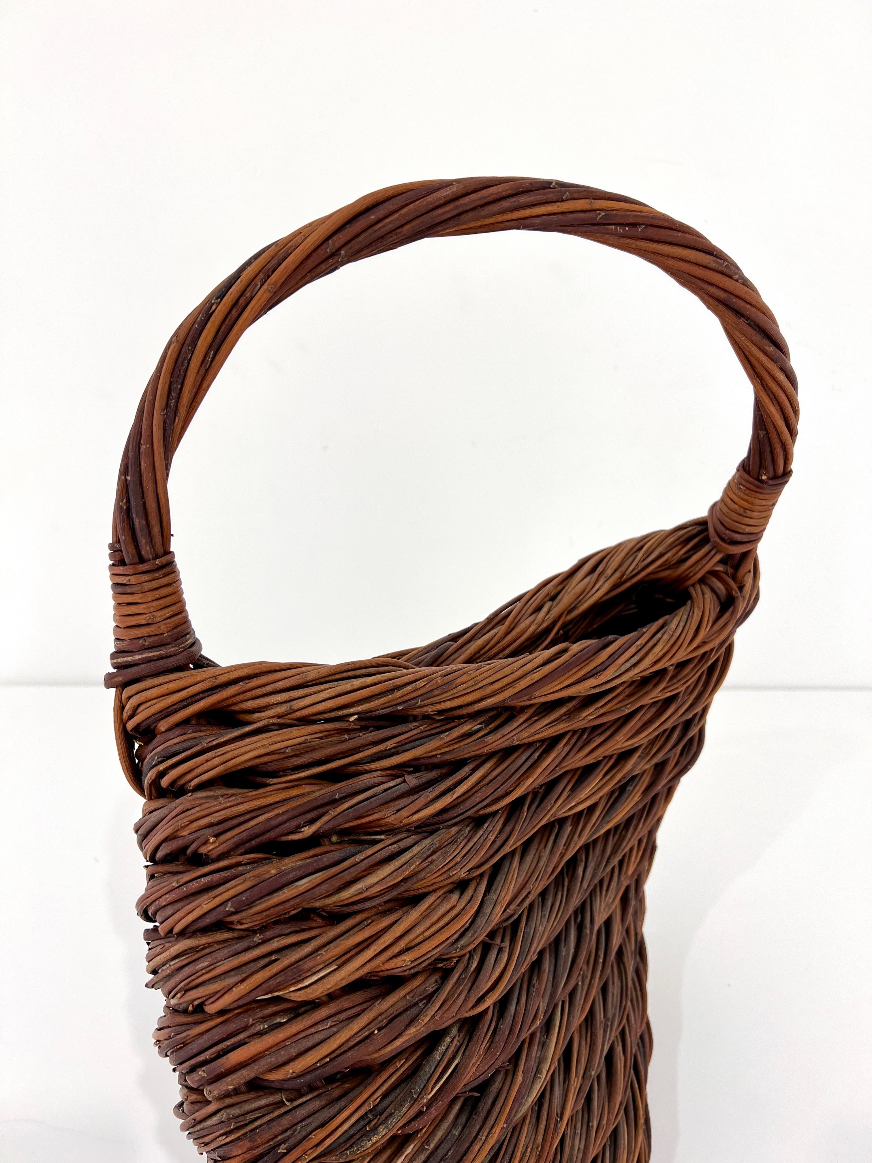 Panier sculptural en roseau de Klaus Titze en vente 1