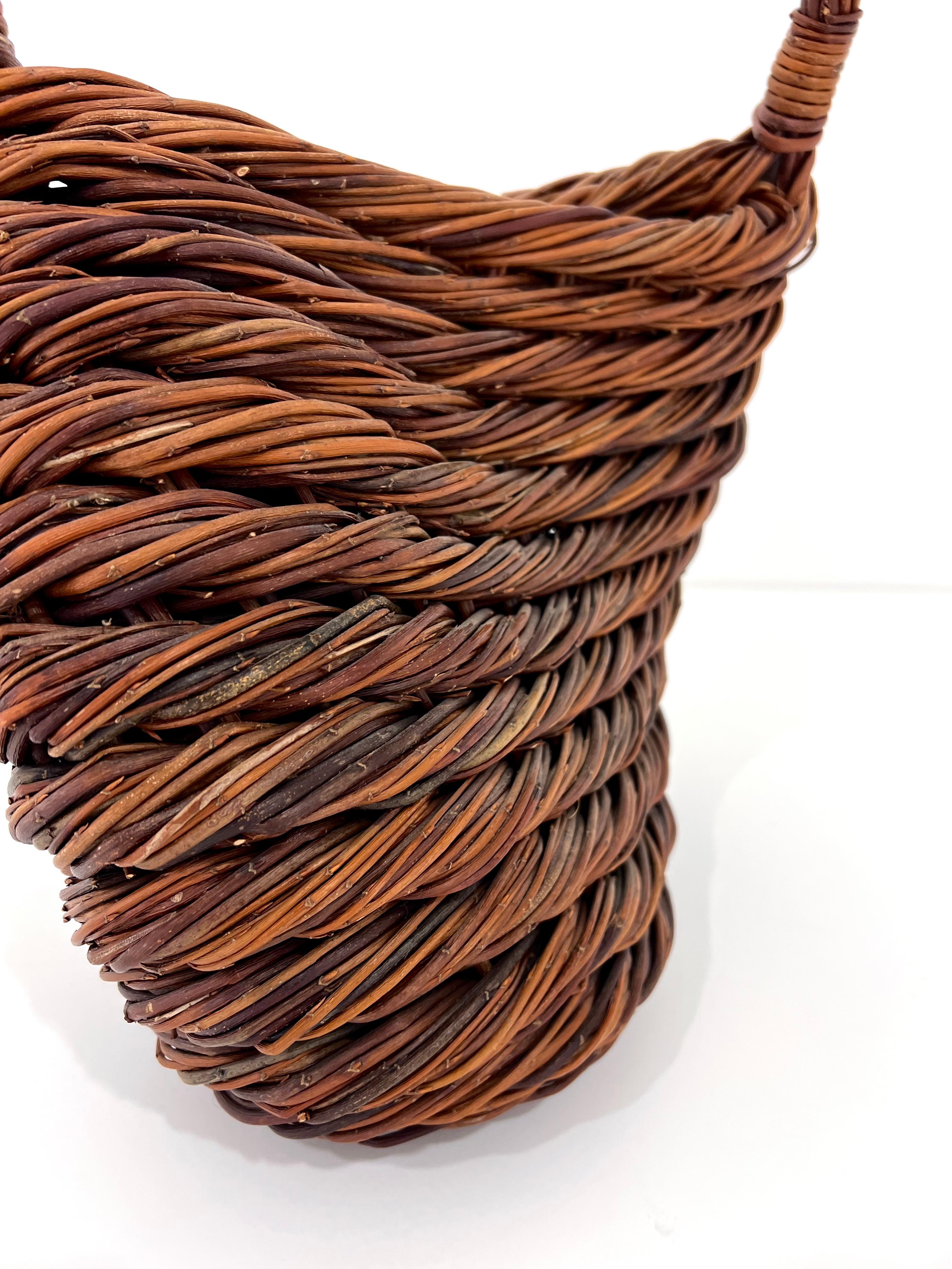 Panier sculptural en roseau de Klaus Titze en vente 2