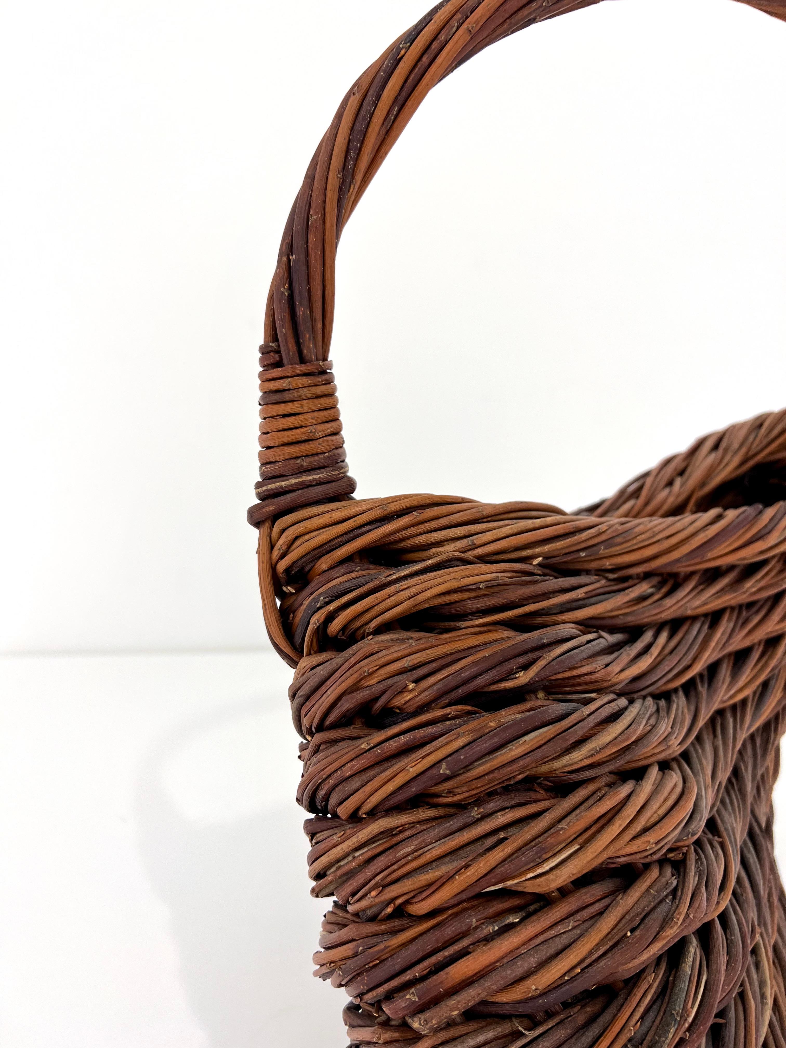 Panier sculptural en roseau de Klaus Titze en vente 3
