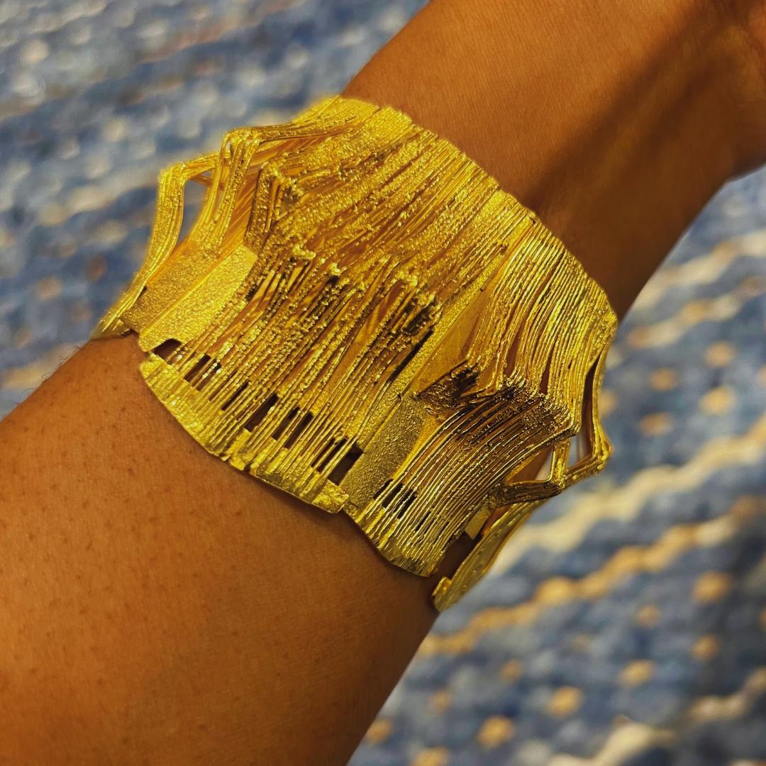 Bracciale in oro 21K di Klaus Ullrich, 1960 ca. In condizioni ottime in vendita a New York, NY