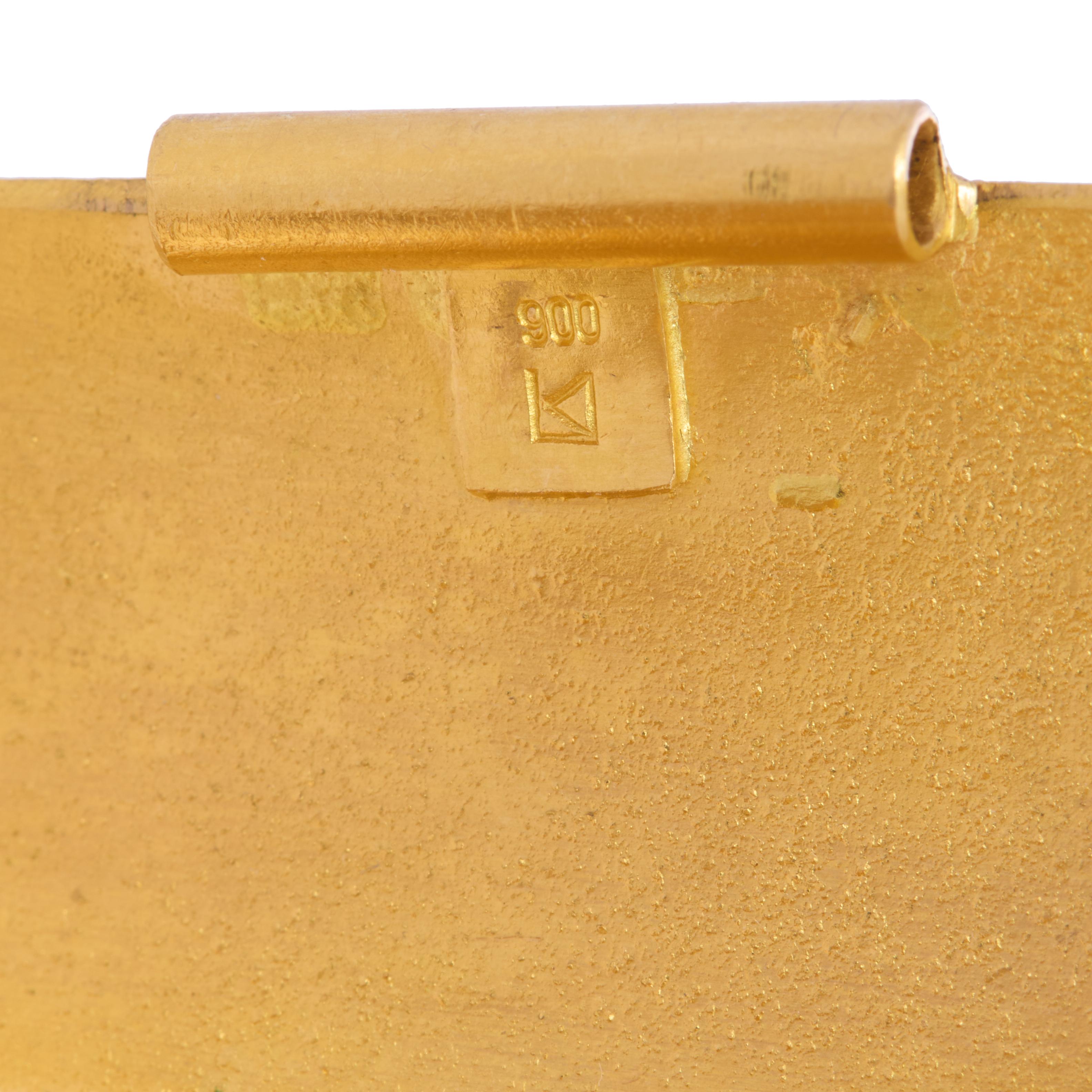 Women's or Men's Klaus Ullrich 21K Gold Cuff Bracelet, c. 1960 For Sale