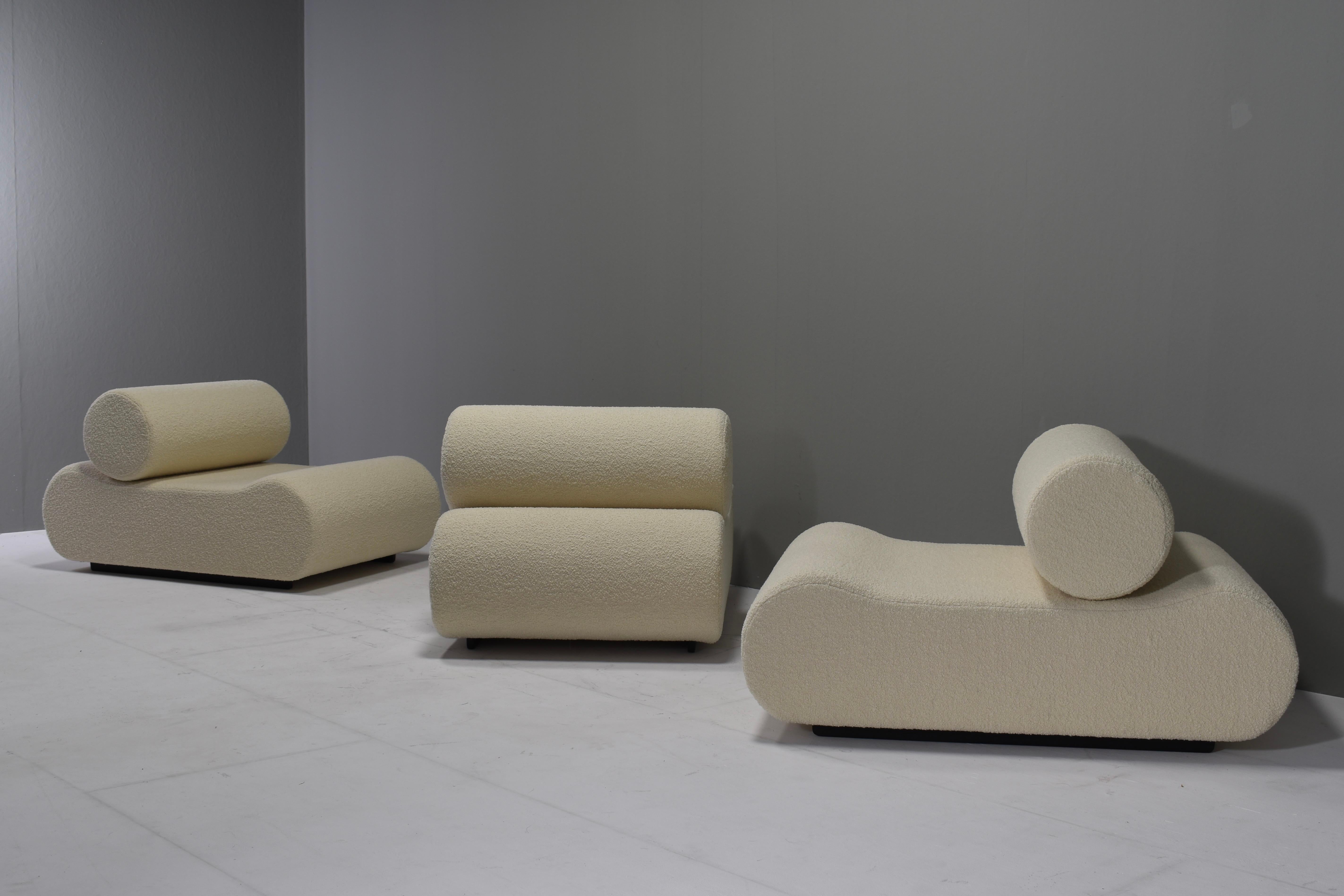 Klaus Uredat ‘Corbi’ Sofa for COR, Germany – 1969 in New Bouclé Upholstery 2